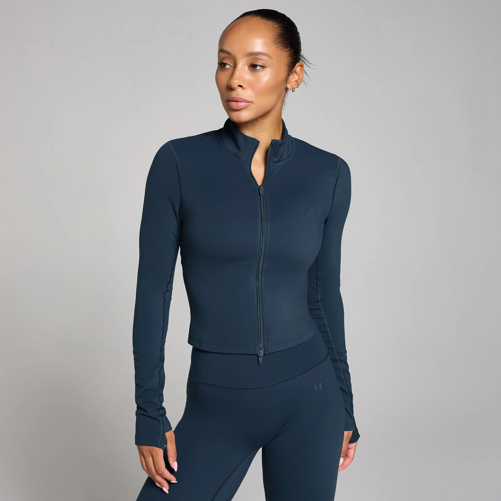 MP Women's Tempo Cropped Jacket - Dark Saphire - XS Image 1